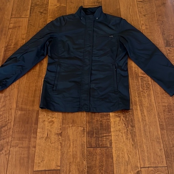 GAP Black Light Weight Jacket Full Front Zip Button Snap Size L - Picture 2 of 12